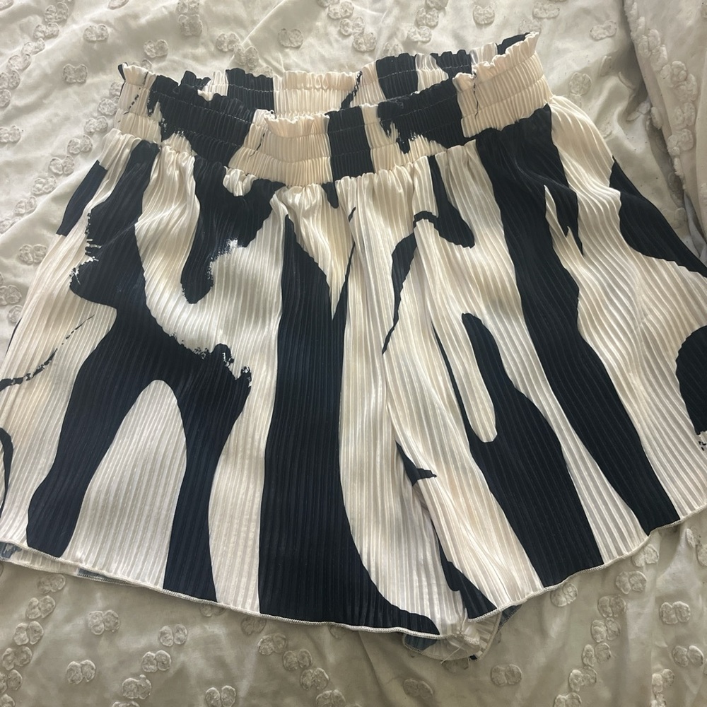 Stylish Black and White Women's Shorts